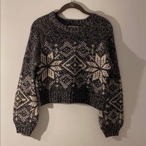 ruby moon snowflake sweater